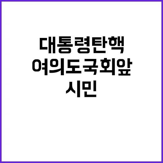 대통령 탄핵 여의도…