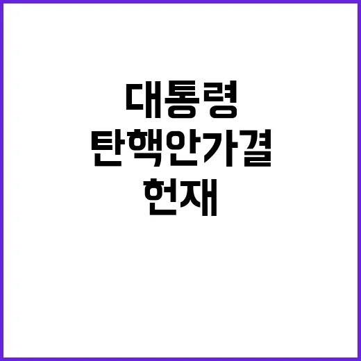 탄핵안 가결 대통령…