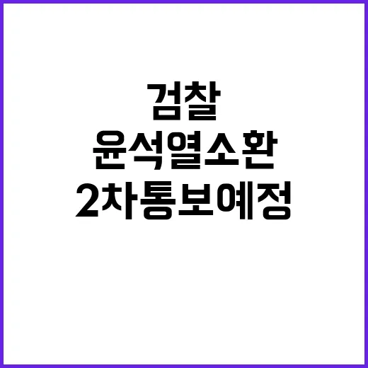 윤석열 소환 검찰 …