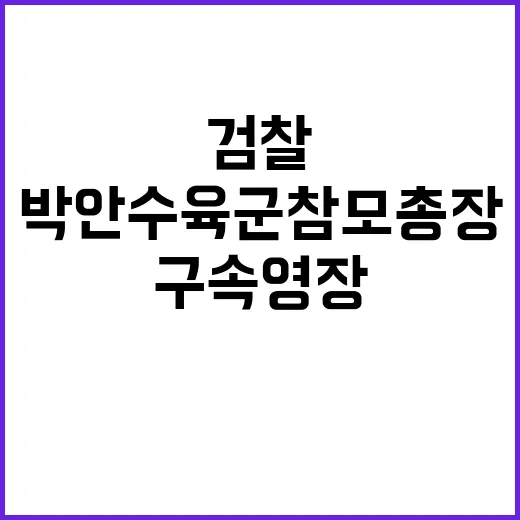 검찰 박안수 육군참…