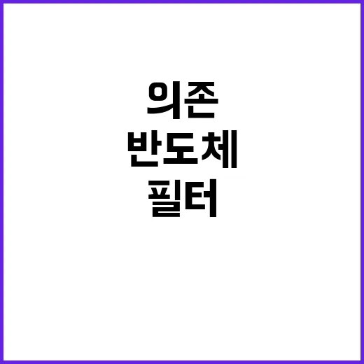 반도체 필터 의존 …