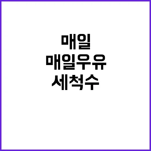 매일우유 세척수 사…