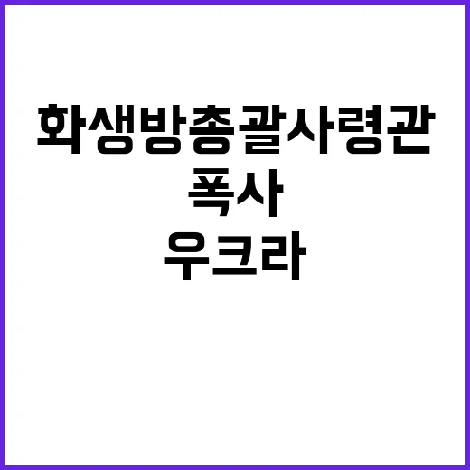 화생방 총괄사령관 …