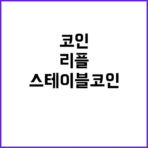 리플 스테이블코인 …