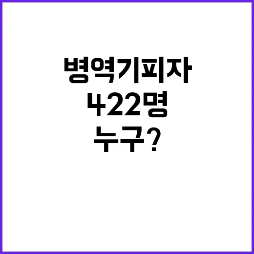 병역 기피자 명단 …