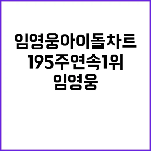 임영웅 아이돌차트의…