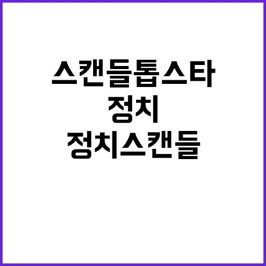 정치 스캔들 톱스타…