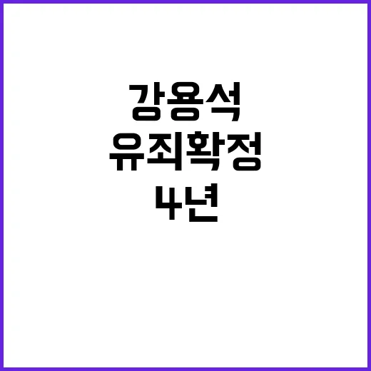 강용석 유죄 확정 …