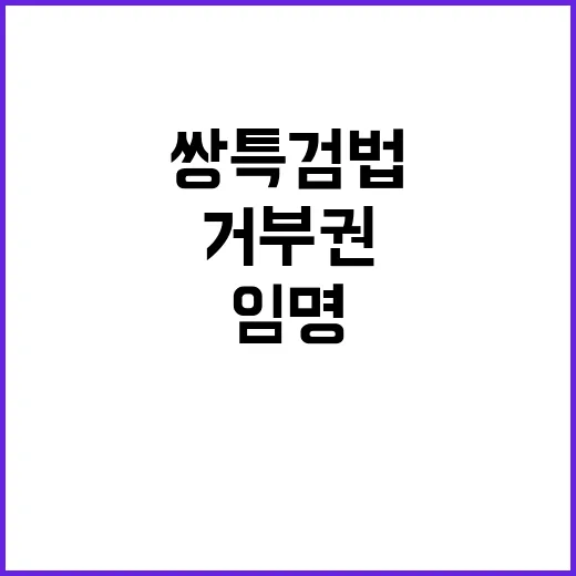 쌍특검법 거부권 논…