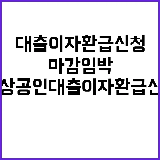 소상공인 대출 이자…