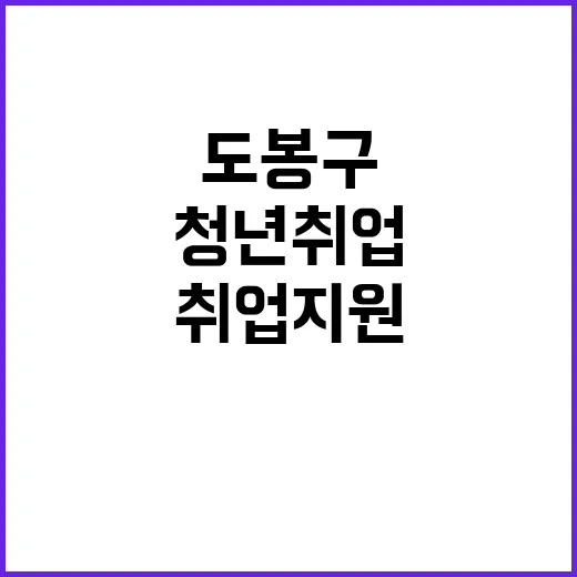 청년 취업지원 도봉…