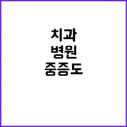 치과병원 중증도 분…