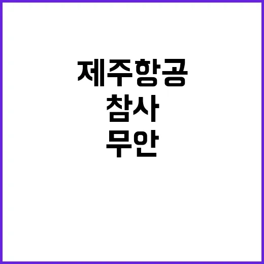 무안 제주항공 참사…