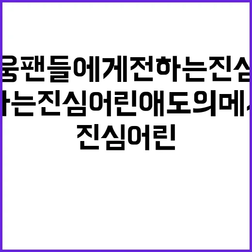 임영웅 팬들에게 전…