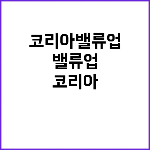 코리아 밸류업 투자자들에게 충격적인 연간 수익률 감소!