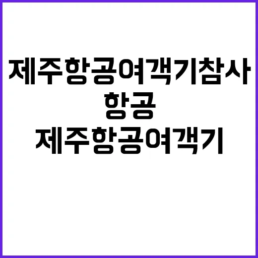 제주항공 여객기 참사 원인 미궁 속 충격과 공포