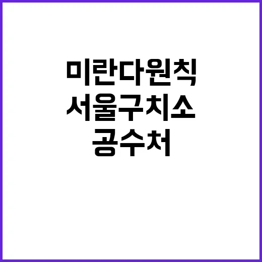 미란다 원칙 공수처…