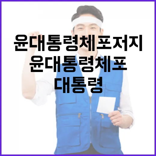 윤 대통령 체포 저…