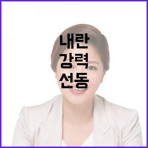 내란 선동 의혹 야…