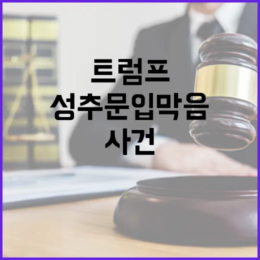 트럼프 성추문 입막…