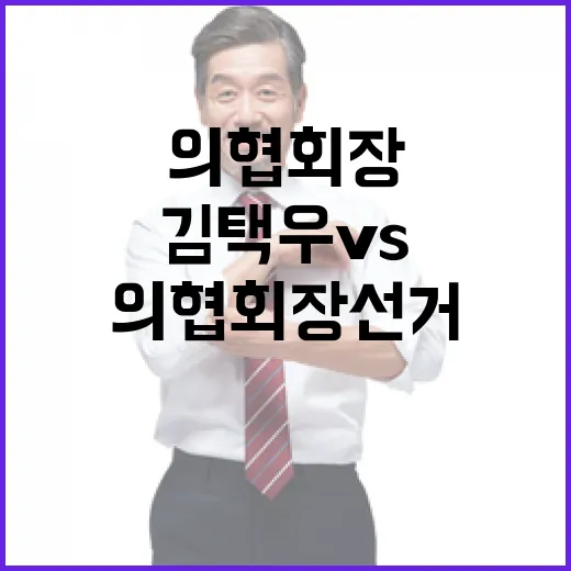 의협회장 선거 김택…