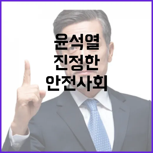 안전사회 건설 윤석…