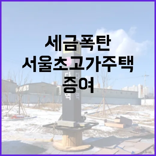 세금폭탄 대비! 서…