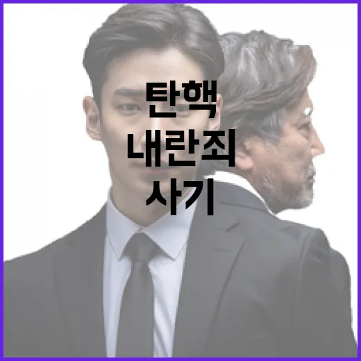 내란죄 철회 여야 갈등 심화 사기 탄핵 vs 박근혜 사례