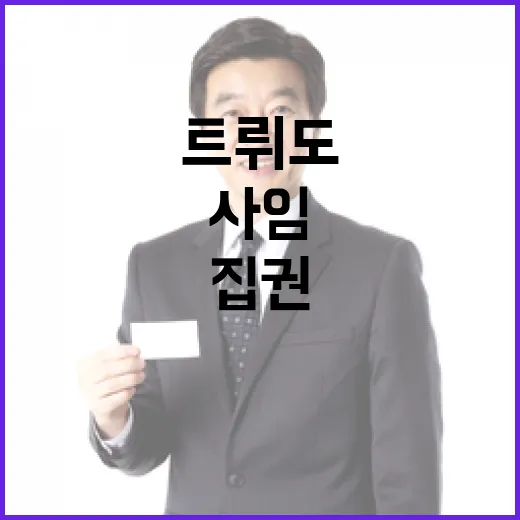 트뤼도 사임 9년의…