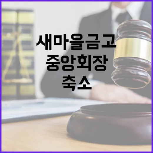 새마을금고 중앙회장…