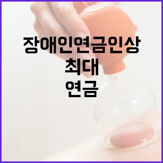 장애인연금 인상 올…