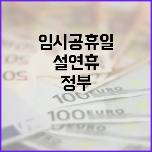 정부 결정 설연휴 …