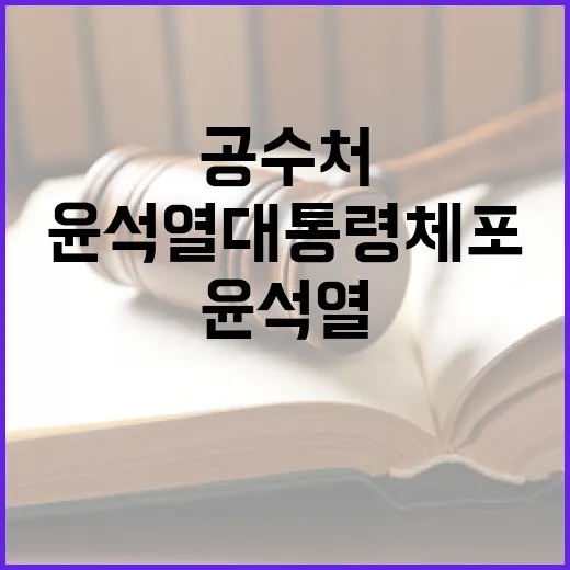 윤석열 대통령 체포…