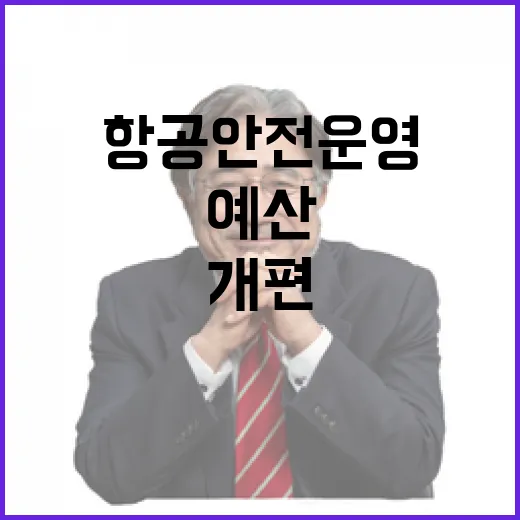 항공안전운영 예산 …