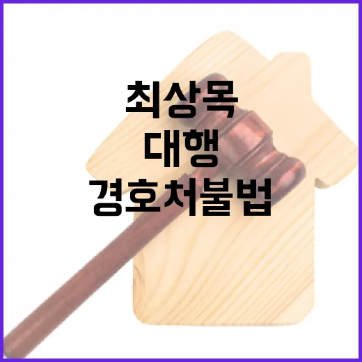 최상목 대행 경호처…