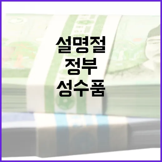 정부 설 명절 맞아…