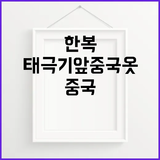 한복 논란 태극기 …