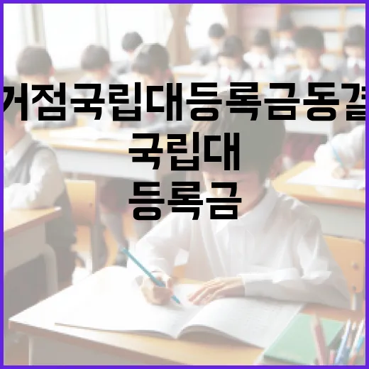 거점 국립대 등록금…