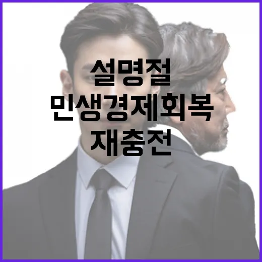 설 명절 민생경제 …