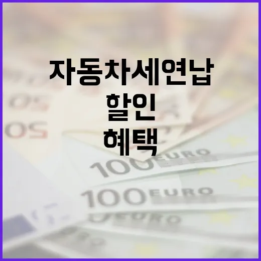 자동차세 연납 할인…