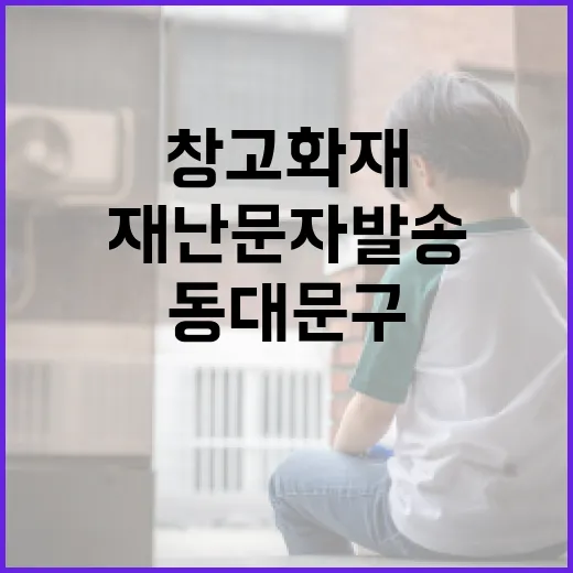 동대문구 창고 화재…