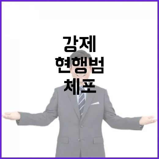 체포 논쟁 강제수사 vs 방해 현행범!