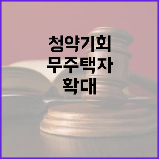 청약 기회 확대 무…