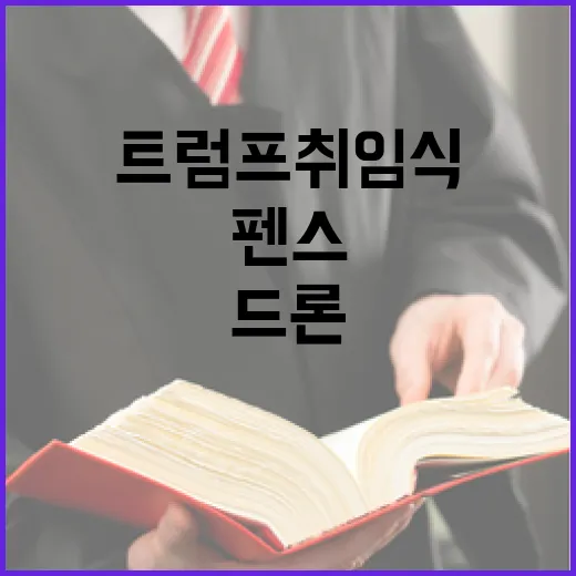 트럼프 취임식 드론…