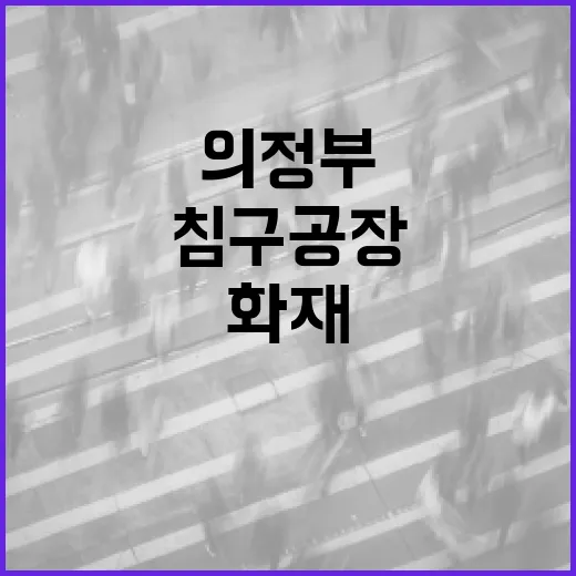 의정부 침구공장 화…