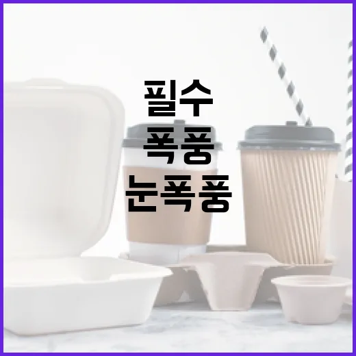 눈폭풍 경보 필수 …