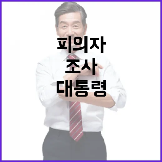 대통령 피의자 전환…