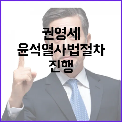 권영세 발언 윤석열…