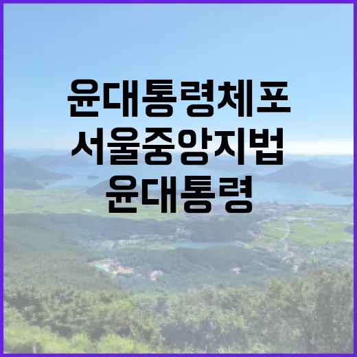 윤 대통령 체포 서…