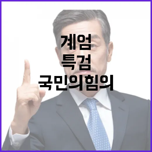 계엄특검 국민의힘의…